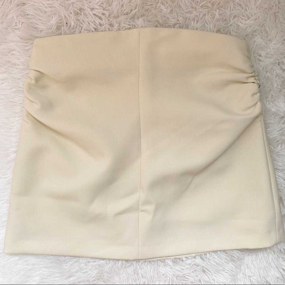 ZARA Ruched Mini Skirt